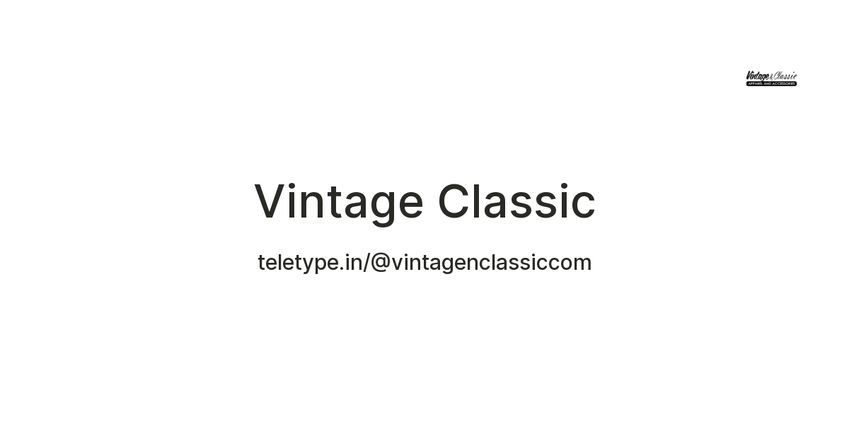 Vintage Classic — Teletype