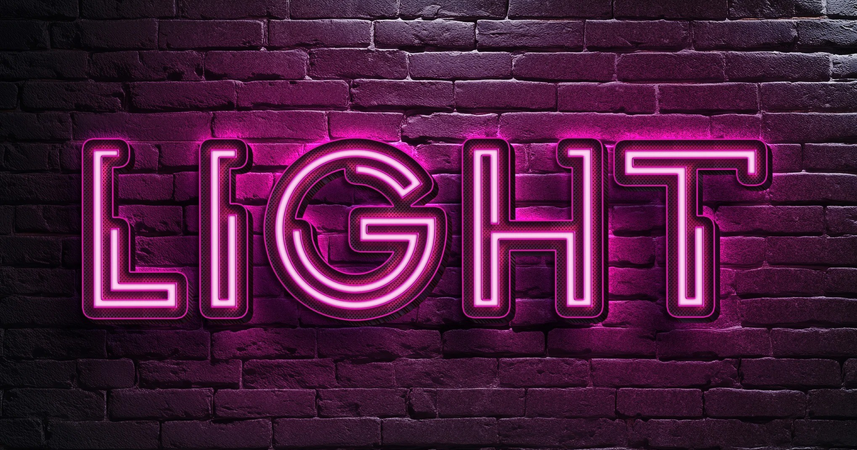 Neon Light Text Effect — Teletype