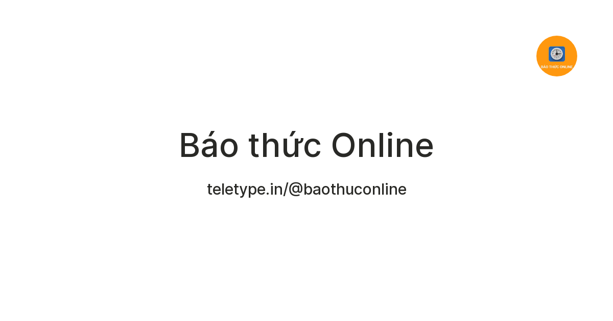 Báo thức Online — Teletype