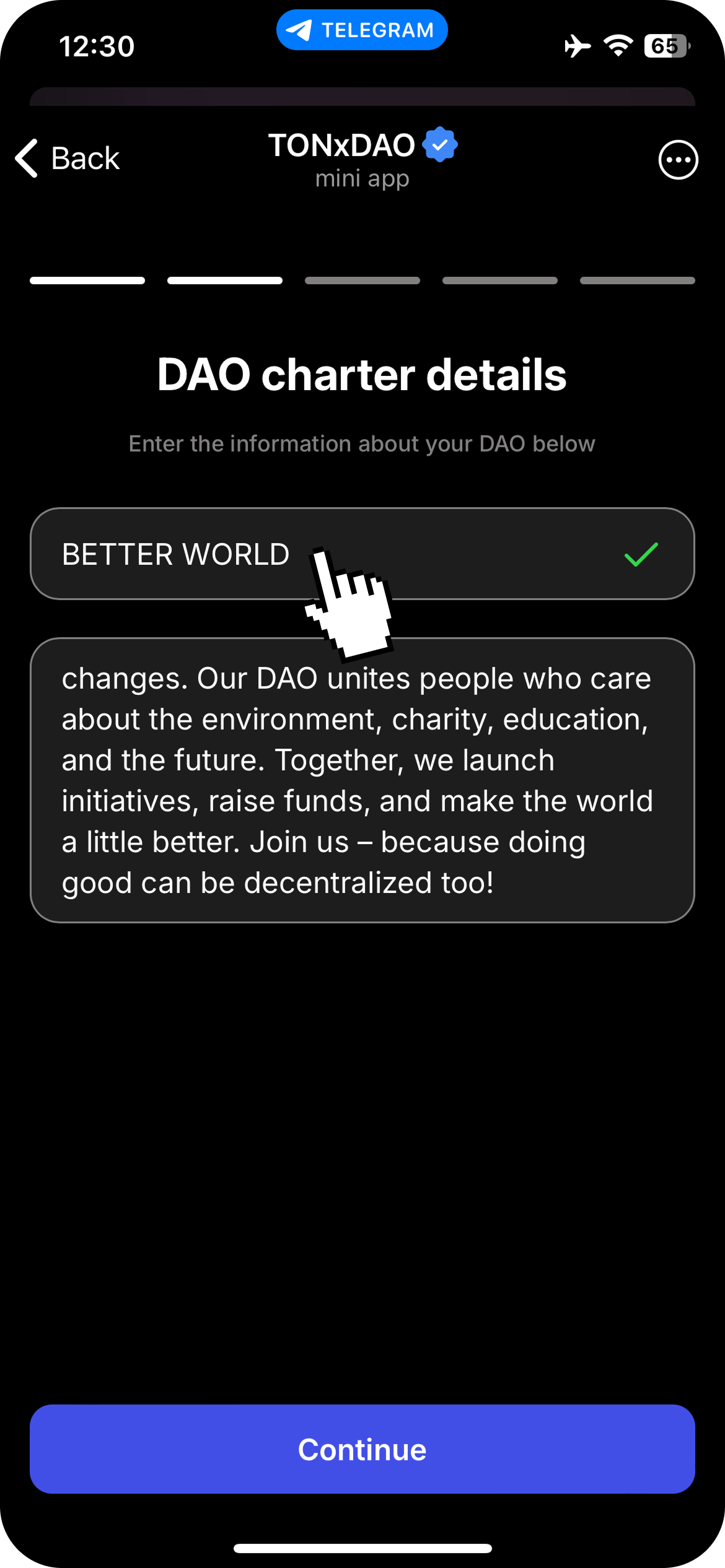 TONxDAO / DAO REGISTRATION GUIDE — Teletype