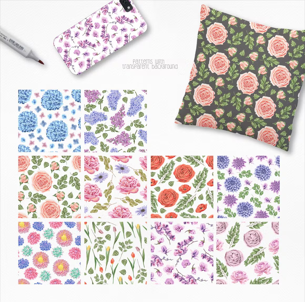 Flower Power Marker Illustrations Flowers Floral — Teletype