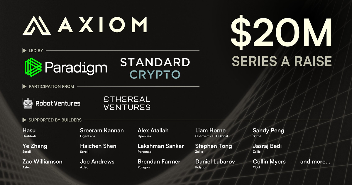 Airdrop за Testnet от Paradigm и их проекта Axiom — Teletype