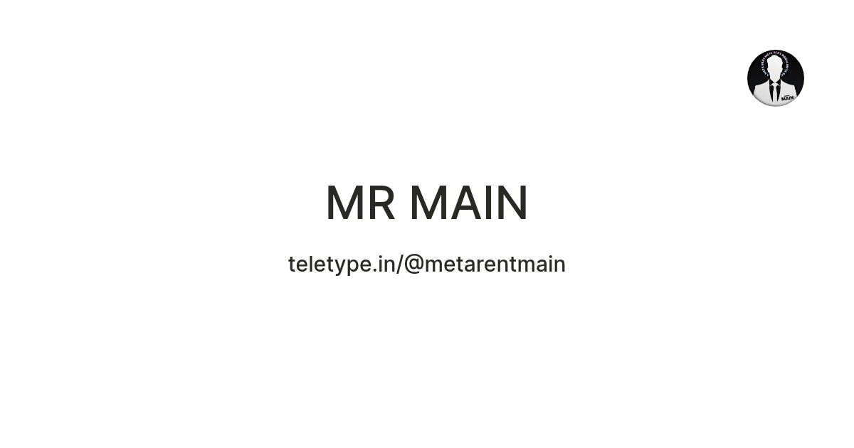 MR MAIN — Teletype
