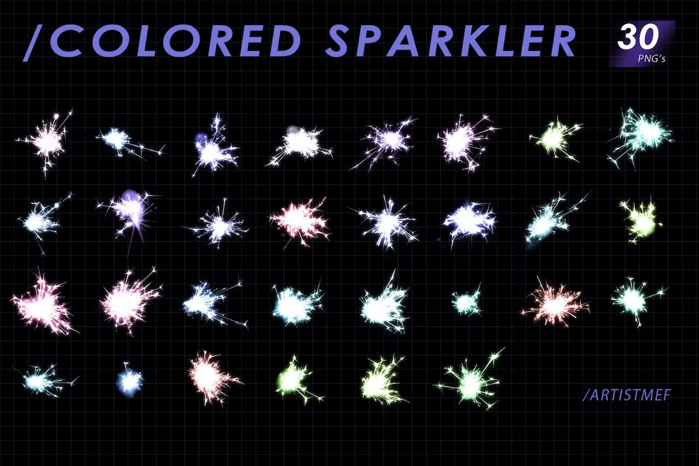 Colorful Sparkler Overlays — Teletype