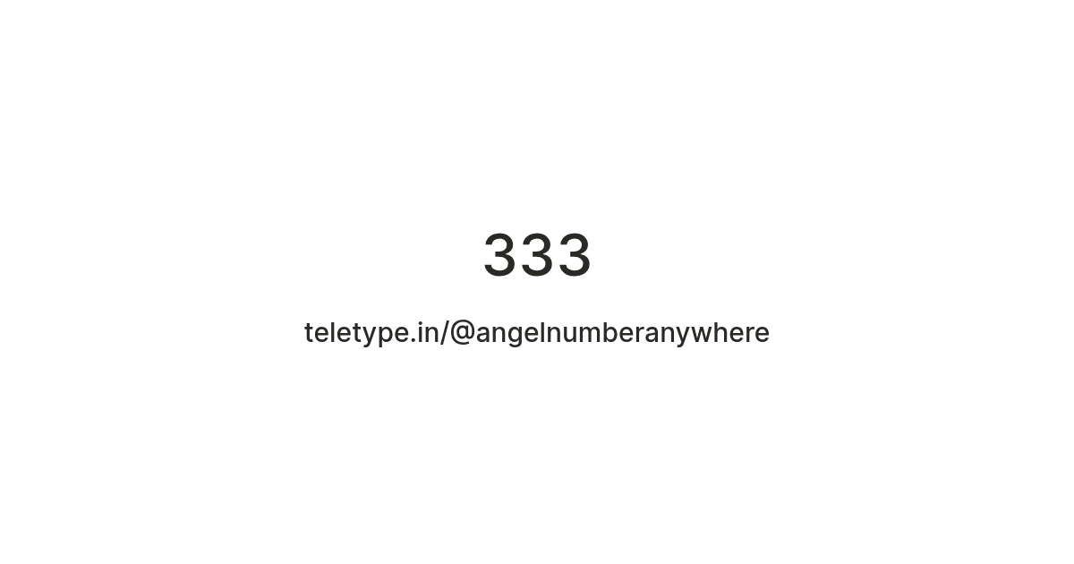 333 — Teletype