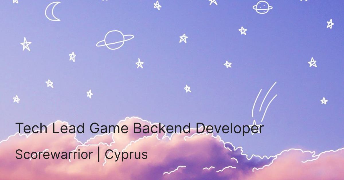 Tech Lead Game Backend Developer — Teletype