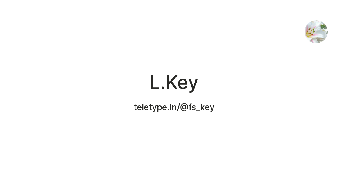 L.Key — Teletype
