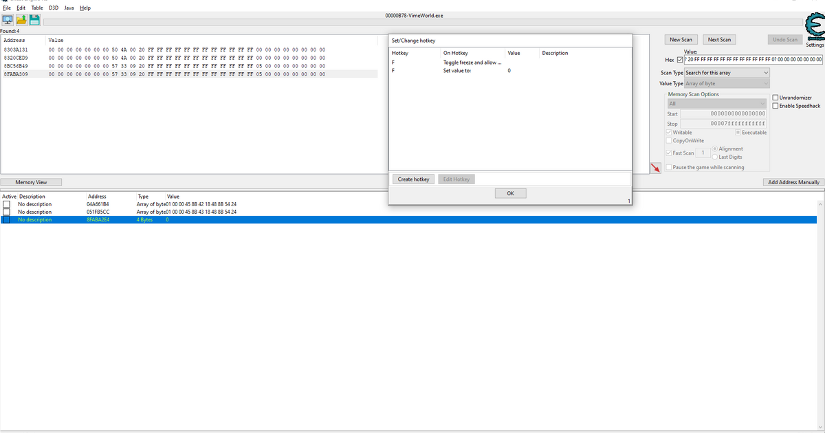 Настройка биндов в Cheat Engine — Teletype