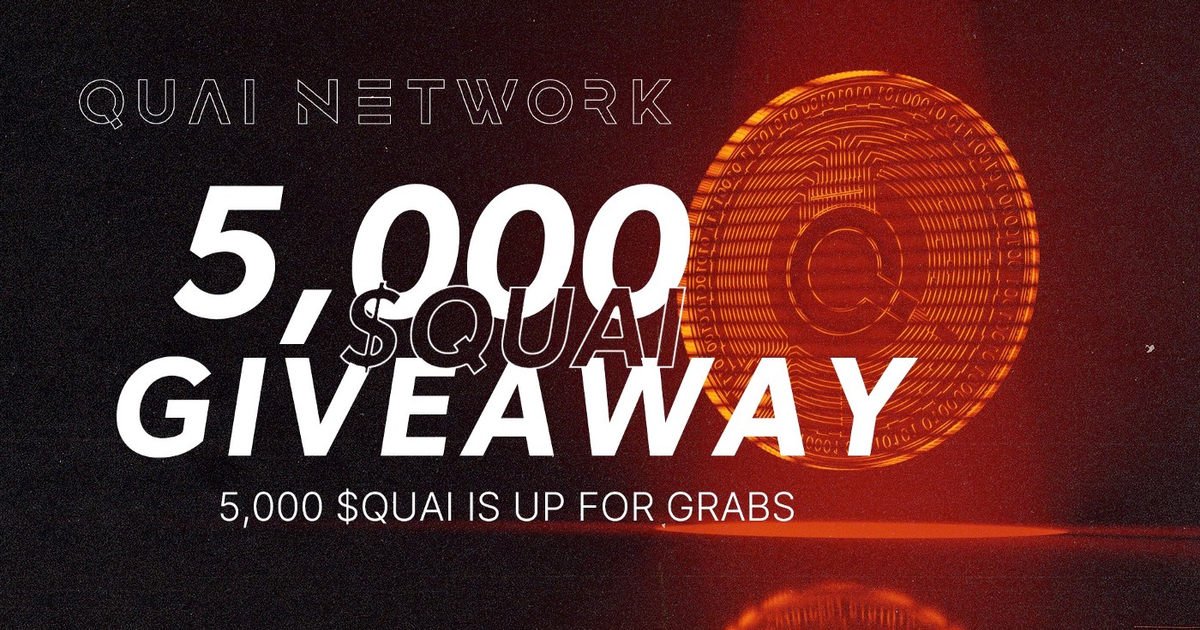 5000 $QUAI Token Giveaway от Quai Network — Teletype