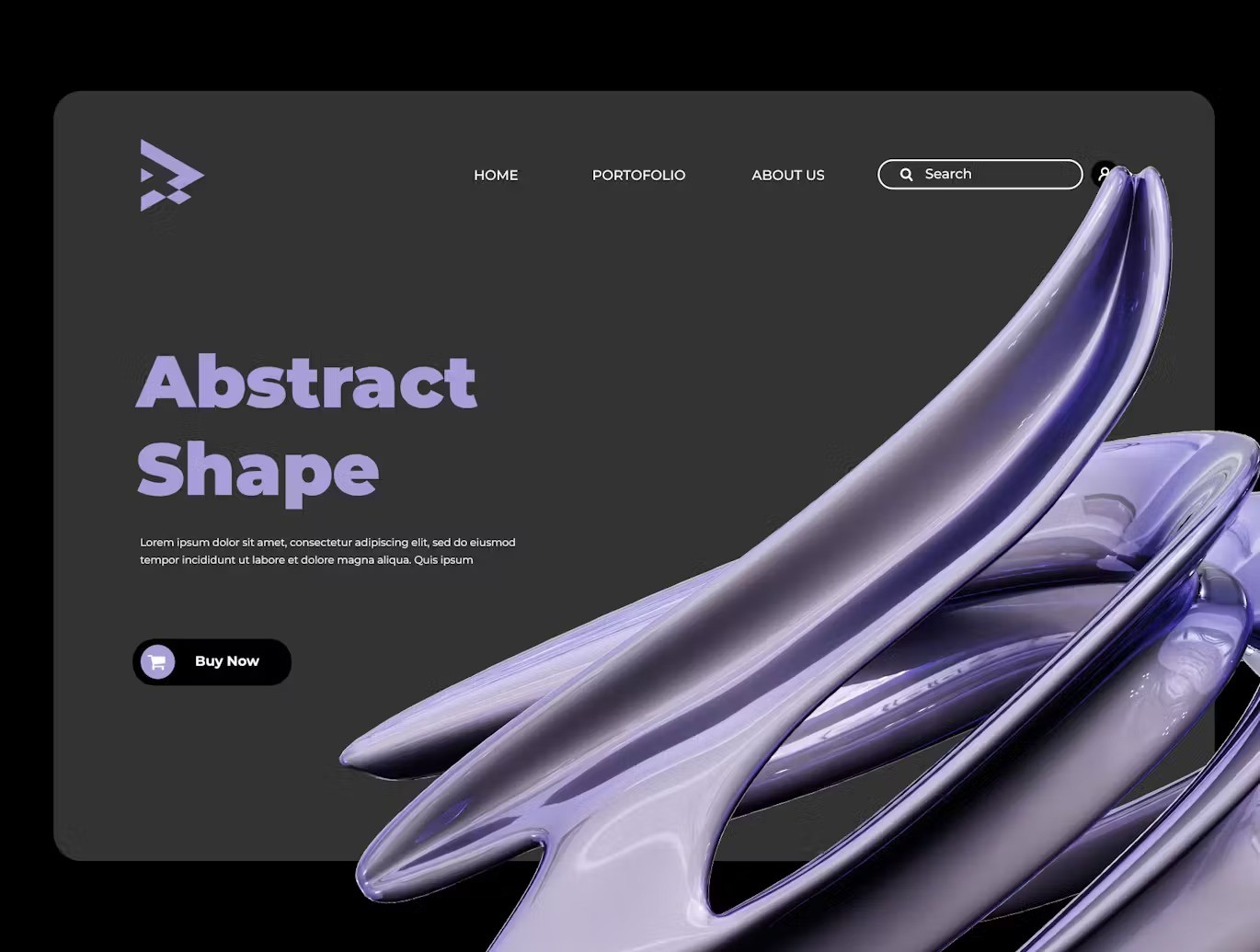 Irisdencet blue 3D Abstract Shape — Teletype