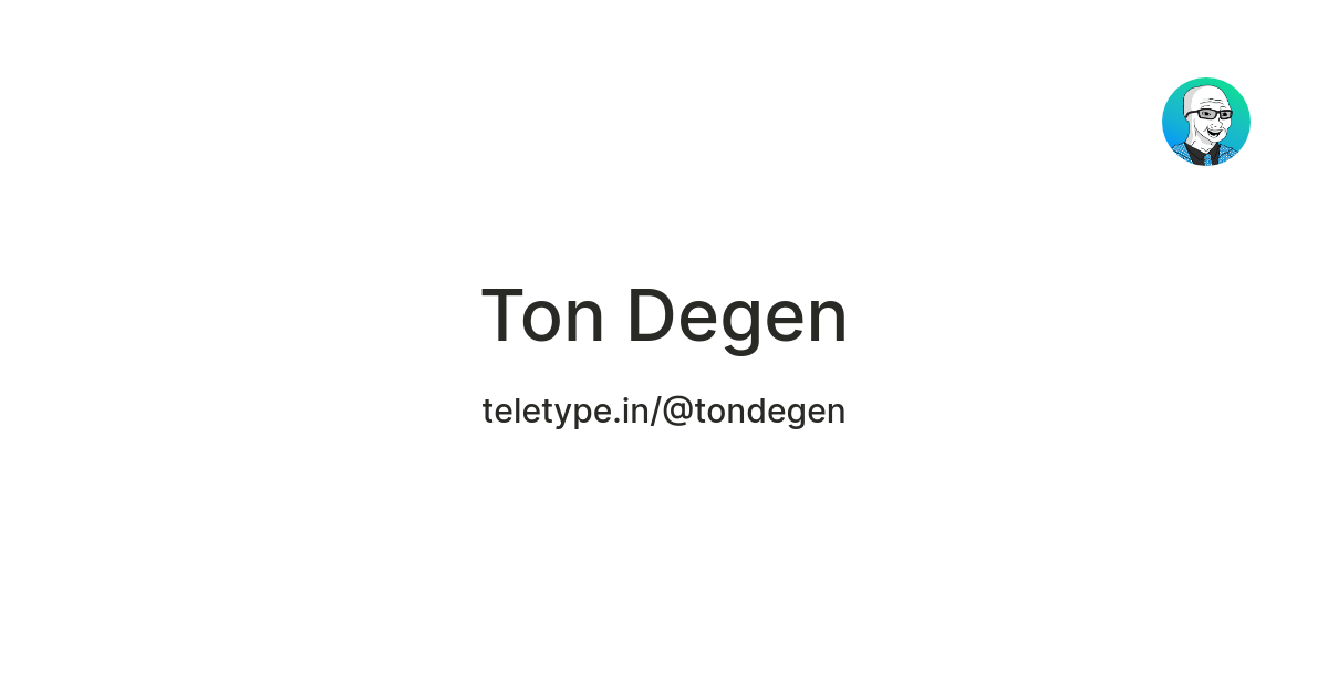 Ton Degen — Teletype