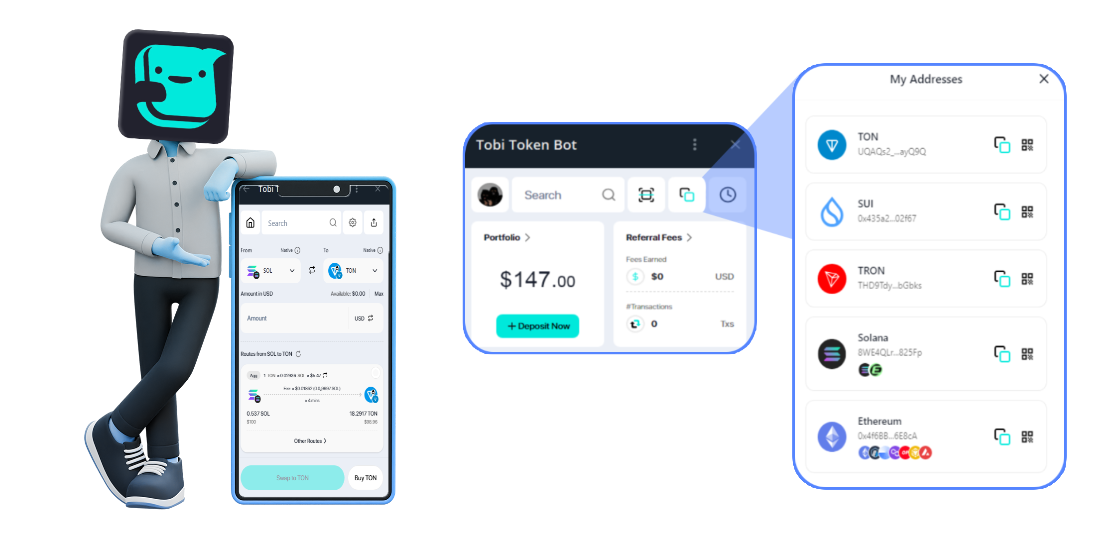 Tobi Bot STON.fi Integrated into Tobi — Teletype