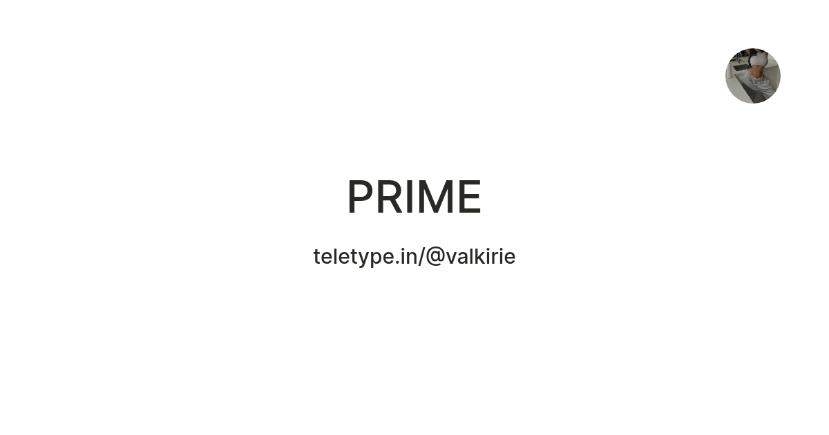 PRIME — Teletype