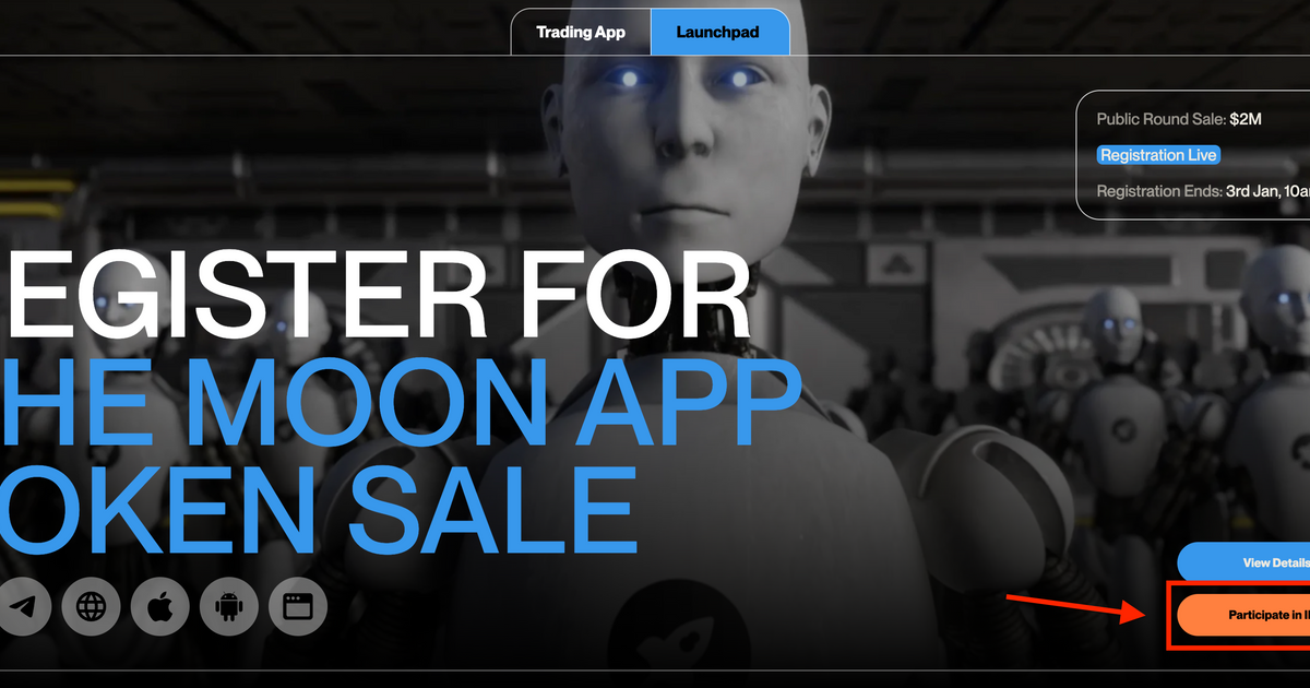 THE MOON APP TOKEN SALE — Teletype