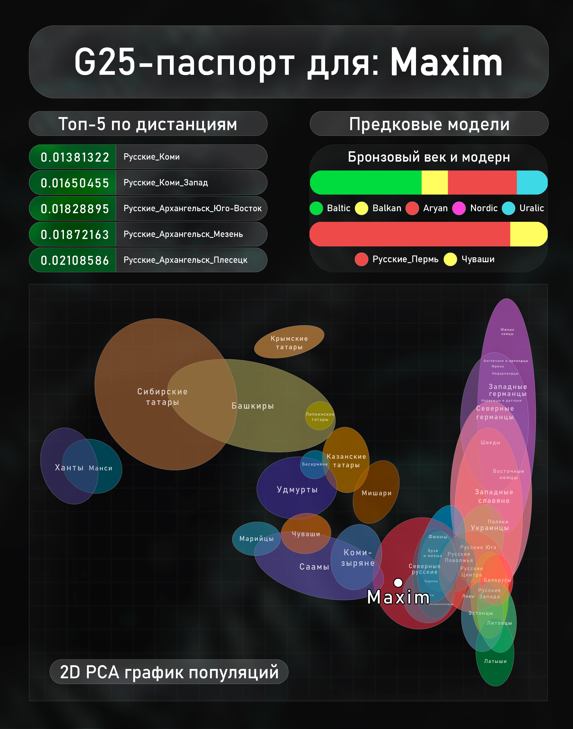Генетический портрет Maxim — Teletype